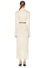 Givenchy Belted Maxi Dress In Ivory 38 New Womens Shirtdress Jersey Long
