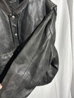 Vintage Calvin Klein Nappa Leather Sz 42 M Biker Jacket Black Mens