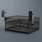 Mesh Organizer With Clamp Adjustable Under-desk Drawer Organizer Sturdy