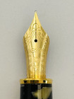 Platinum  3776 Fountain Pen Ishigaki Pattern  18k Gold Medium Nib  Mint Nos
