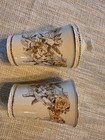 Vintage China Avon Cherub Rose Bathroom Vanity Set Toothbrush Holder Cup Gold