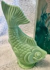 Vintage Avon Sea Spirit Jadeite Bubble Bath Container And Box