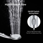 Oymov High Pressure Rv Shower Head With Hose And On Off Switch Chrome 
