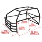 Roll Cage Kit Universal Standard Roll Bar For Pickup Truck Bare Metal Black