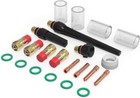 Tig Welding Torch Stubby Gas Lens  12 Pyrex Glass Cup Kit For Wp-17 18 26