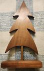 Primitive Wooden Christmas Trees Set Of 3 Handmade 2003  17   14   11  
