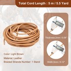 3 Mm X 5 5 Yard Leather Cord  Leather Strip For Crafts  Light Brown