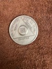 Alcoholics Anonymous 38 Year Aa Bronze Medallion Token Chip Sobriety Sober  a8 