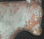 Rare Antique Copper Cow Weathervane Nice Patina 