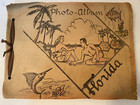 Vintage Photo Album Scrap Book Florida Black Pages 1950s Souvenir Unused