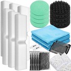 28 Pcs Aquarium Filter Media Kit - Carbon  Foam Pads  Phosphate Remover  Ceramic