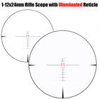 Kitop 1-12x24mm Sfp Lpvo Rifle Scope With Illuminated Reticle And Mount