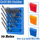 Hexagon Holder Drill Bit Hex Bits Holder Box Tool Organizer 1 4 Inch  w screw 