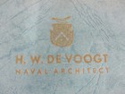 Naval Architect H w  De Voogt 1913-1946 Vintage Naval Boating Catalogue Pb Gc