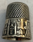 Antique Sterling Silver Thimble Mediterranean Pavilions Ketcham   Mcdougall 1881