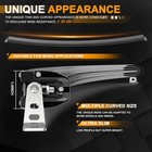 Curved 20 26 32 38 44 50  Slim Single Row Led Light Bar Off Road Driving Suv Atv