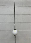 Antique Lightning Rod With White Glass Ball - Tripod Base - 65  Tall