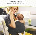 Baby Carrier Sling Wrap For Newborn To Toddlers - Hands-free  Light Grey