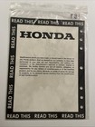 1985 Genuine Honda Xr350r  Set-up Instructions Manual Guide Paperwork Xr  189