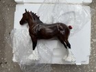Rare New Black Horse Ranch Resin Glossy Dark Bay Clydesdale Draft Bhr