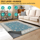 Waterproof Rug Pad 9x12 Ft  Under Area Carpet Padding  Non Slip Felt Rug Pads Fo