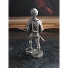 Vintage Hudson Pewter Colonial Soldier Figurine 1970 P w  Baston 4 
