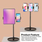 Universal Black Phone Mount Holder Stand Bracket Adapter For Ipad Iphone Tablet