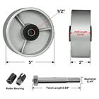 4  5  6  8  Industrial Casters  Steel Cast Iron Wheel   Heavy Duty Caster