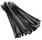 New 100 - 1000pcs 4  To 24  Usa Industrial Black Wire Cable Zip  Nylon Tie Wraps