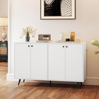 Sideboard Buffet Cabinet  50       Accent Kitchen Storage Cabinet With 4-door   5-po