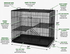Mcage 9010874 k701h  3-level Small Animal Cage Rat Ferret Chinchilla 24 x16 x24 