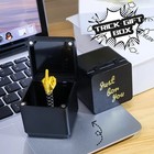 Middle Finger In A Box Gag Gift Funny Prank Ring Box Desk Decor Joke Toy Present