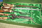 Vintage Baron Solingen Germany 4 Pc Carving Knife Set  Stag Horn   Original Box