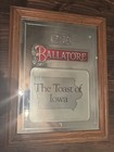 Vintage Ballatore Wine Toast Of Iowa Bar Pub Mirror Sign Man Cave 19x15