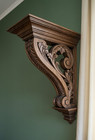 Handcrafted Wooden Corbel Elegant Carved Wall Bracket