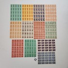 300 Savings Stamps 12 Different Sheets Red Yellow Blue Green Trading Stamps O12