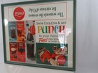 Coca-cola Holiday Sign Vtg Paper Christmas 1960s Serve Free Punch Recipes Large