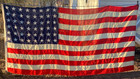 Original Ww2 Era Large Us  48 Star American Flag  5ft  X 9ft