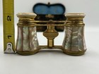 Antique 1890 s Lemaire Fi Paris Rainbow Mother Of Pearl Opera Glasses   Case 