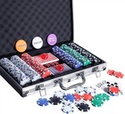 Poker Chip Set - 300pcs Poker Chips With Aluminum Case  11 5 Gram Chips For T   