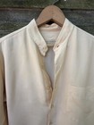 Vintage 1940s Peach Silk Shirt Blend French Cuff Old Hollywood Menswear 40