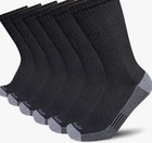 Aptyid Men s Moisture Wicking Cushioned Crew Work Boot Socks 6 Pack