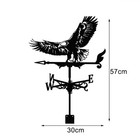 Large Bald Eagle Weathervane 57x30cm Outdoor Decor