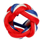 Handmade Scout Neckerchief Slide Woggle Eagle Paracord Turks Head Knot Red Blue