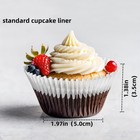 200pcs White Standard Cupcake Liners  Muffin Baking Cup Liners
