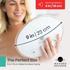 Mavoro 9   Magnifying Mirror With 3 Strong Suction Cups   10x Magnification   Po