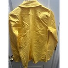 Vintage Kell   Yellow Blazer Small Made In Usa Rhinestone Pocket Trim Stretch