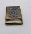 Vintage Richard Hudnut Goldtone Floral Combo Compact Mirror