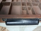  Vtg Hamilton Co Wood Oak Printers Drawer Letterpress Type Set Case Shadow Box 