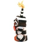 Vintage Signed Neil David Sr  Hopi Koshare Clown Kachina Wood Carving 5 75   